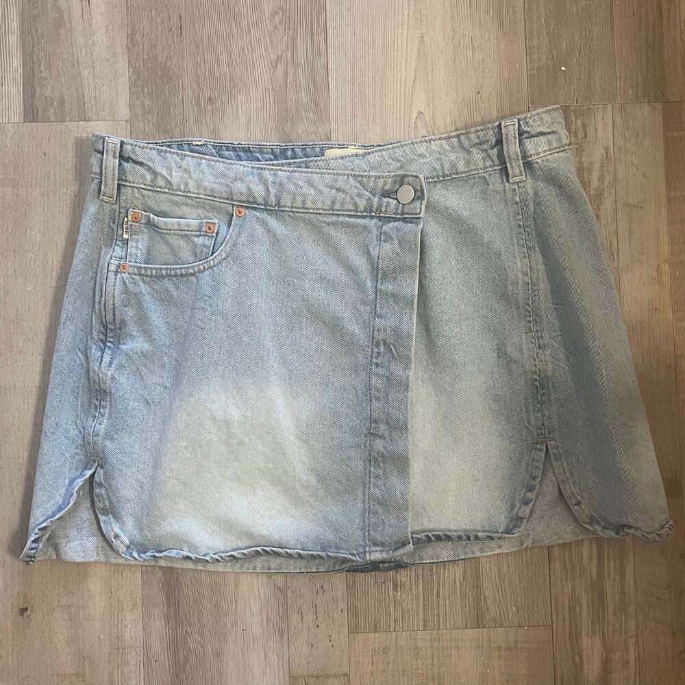 DL1961 Andi Wrap Mini Skirt Sz 30 - Picture 9 of 16